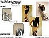 Ginger Glass (Pencil Skirt w/ Kick Pleat) Created from 2 vintage t-shirts, to spec for Kim from Marietta, GA. 